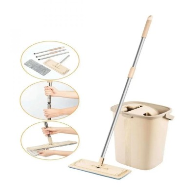 Spin Mop Tablet Mop Dikdörtgen Yeni Temizlik Seti +3 yedek  Bez